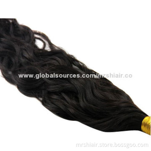 22" Virgin Mongolian Natural Wave Remy Machine Weft Hair
